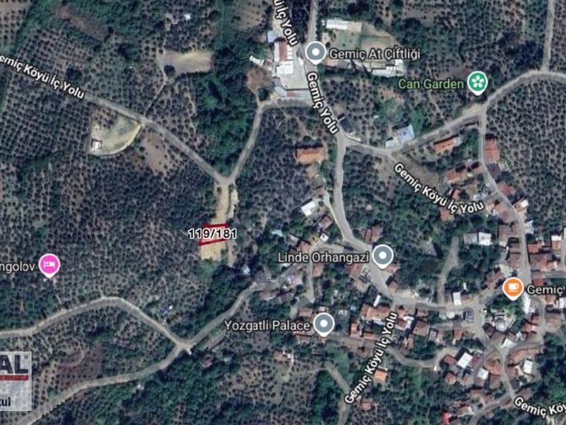 Orhangazi Gemiç Manzaralı Ruhsatlı ve İmarlı Arsa